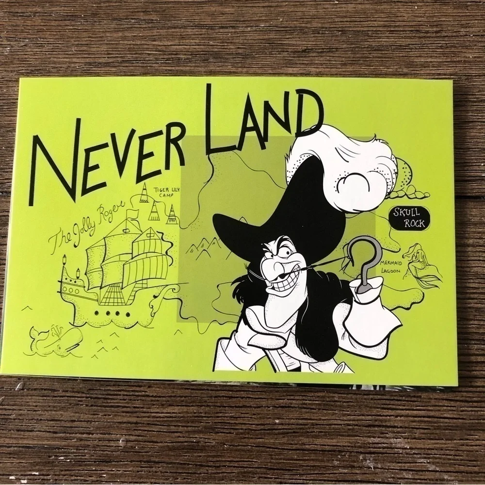 Disney Villains Postcards: Peter Pan: Captain Hook 3 pack.